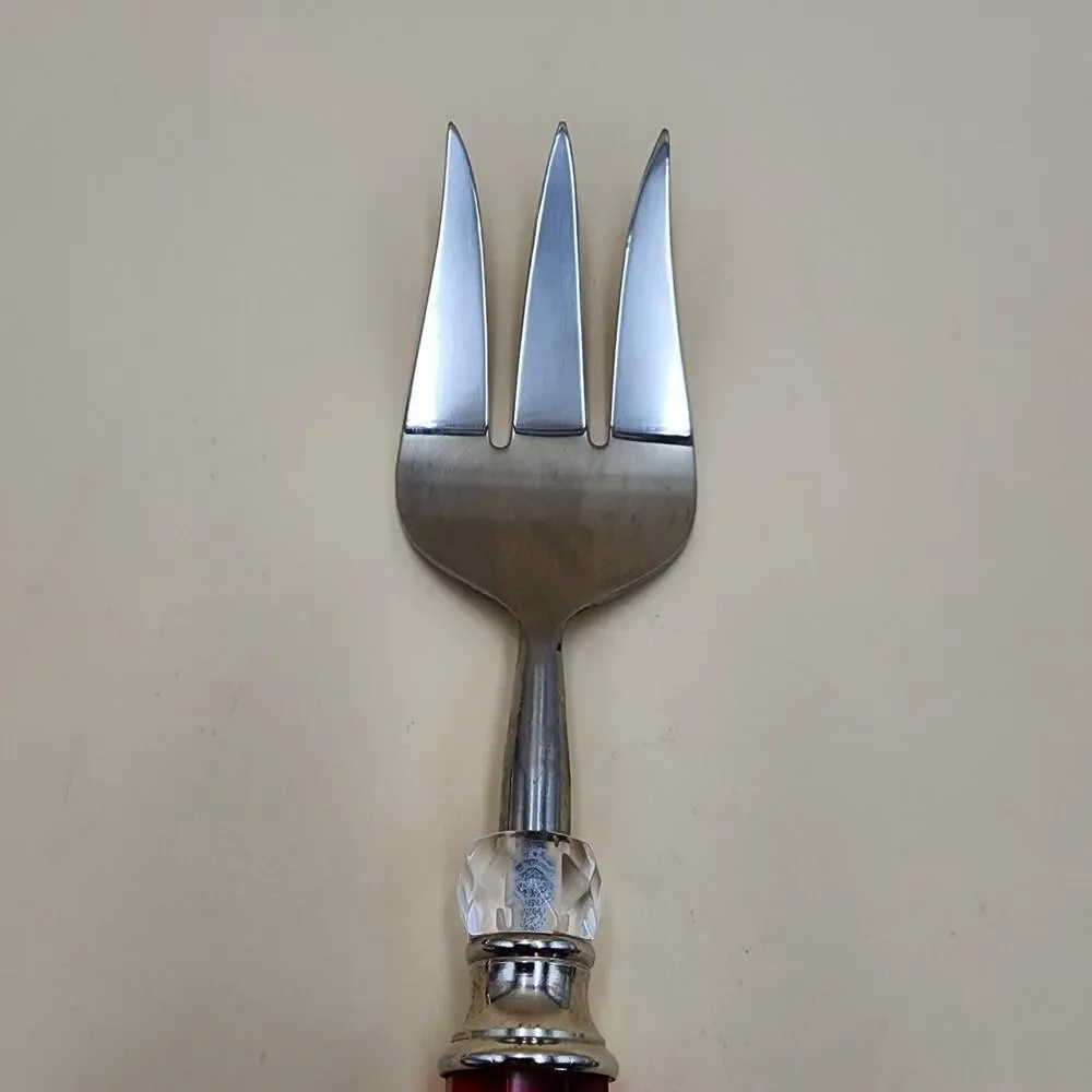 Lenox Holiday Jewel 3-Piece Serving Set Spoon Pierced Spoon Cold Meat Fork Boxed